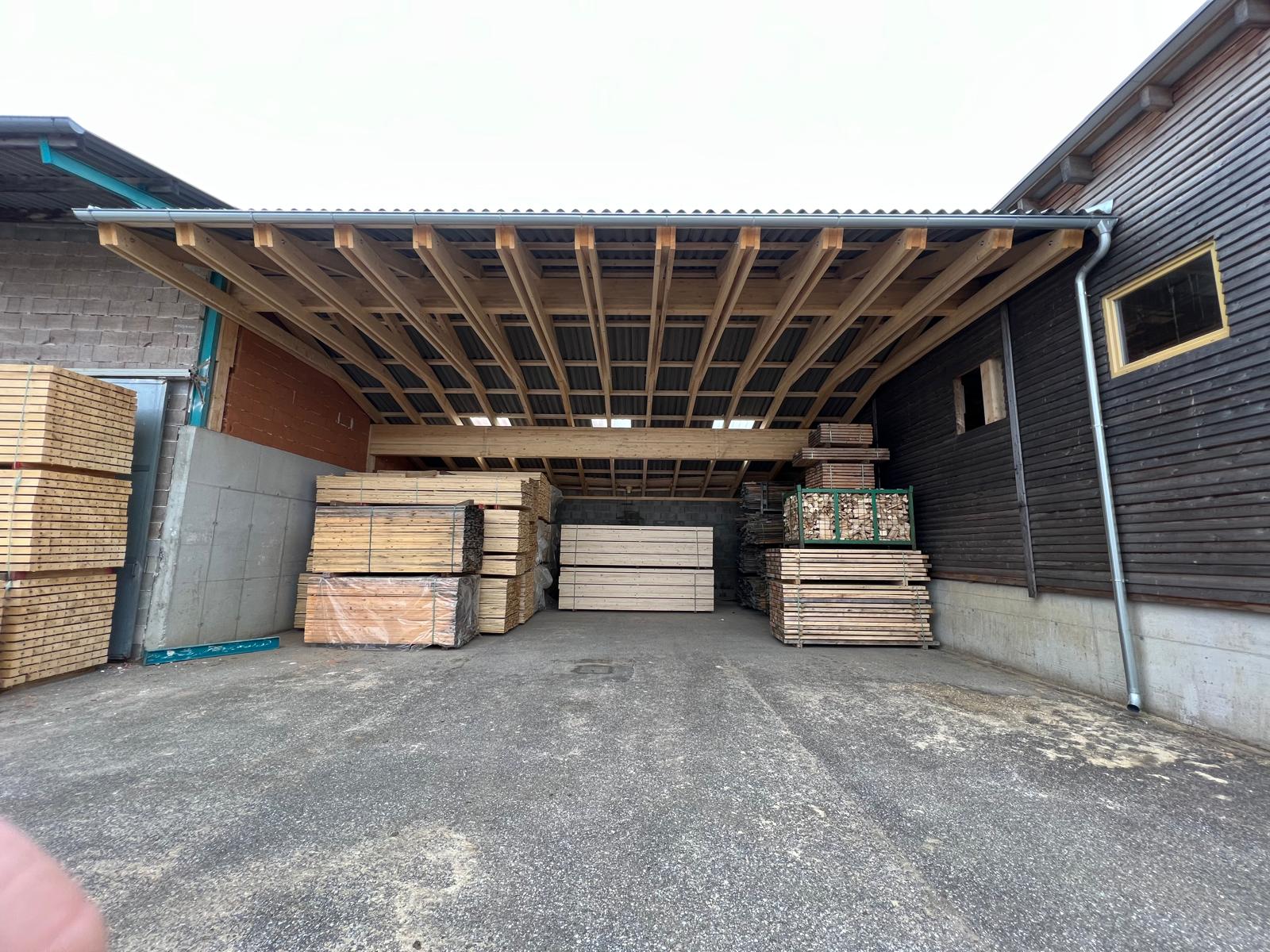 Hallenbau, Industrieholzbau